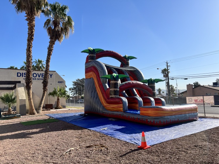 Volcano Rush Dual Lane Water Slide
