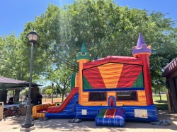 IMG 1035 1751850344 Sunset Blaze Bounce House Dual Lane Slide Wet/Dry