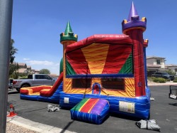 IMG 2447 1751850342 Sunset Blaze Bounce House Dual Lane Slide Wet/Dry