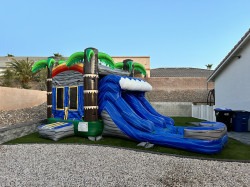 IMG 3269 1751851074 Tropical Tiki Bounce House Combo with Slide