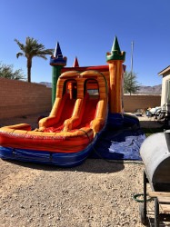 IMG 3279 1751850343 Sunset Blaze Bounce House Dual Lane Slide Wet/Dry