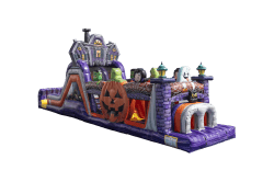 Haunted Halloween Run Dual Lane Obstacle Course