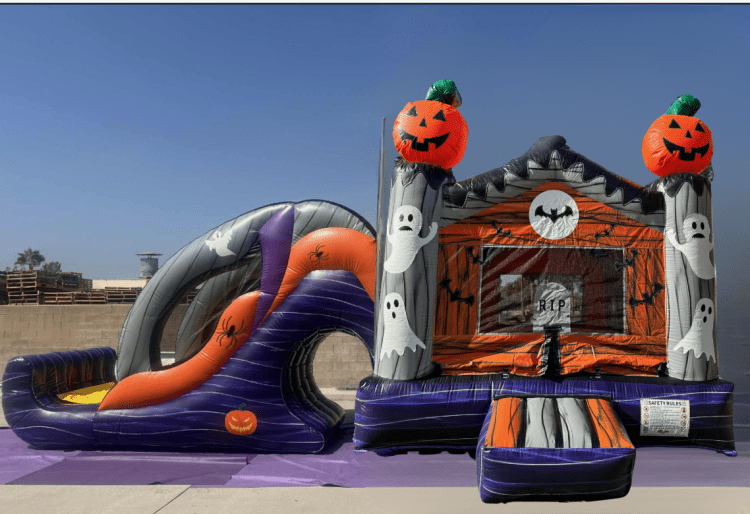 The Pumpkin Jump Bounce House Slide Combo