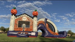 The Pumpkin Jump Bounce House Slide Combo